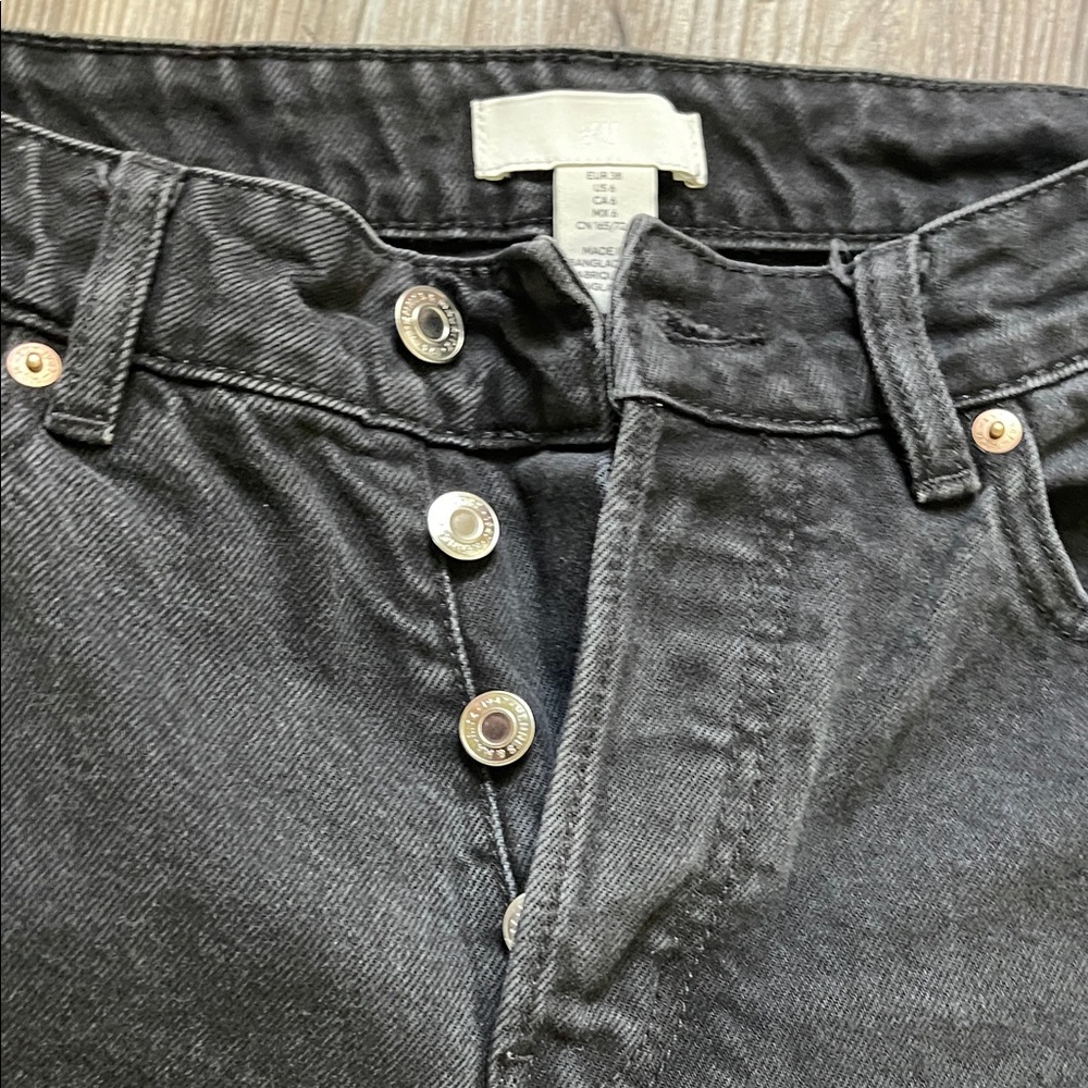H&M Black Straight Leg Women's Jeans - Picture 4 of 9